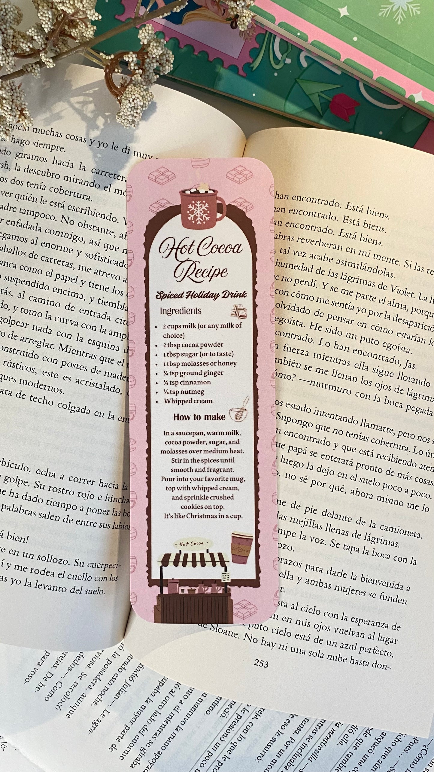 Recipe Christmas Bookmark