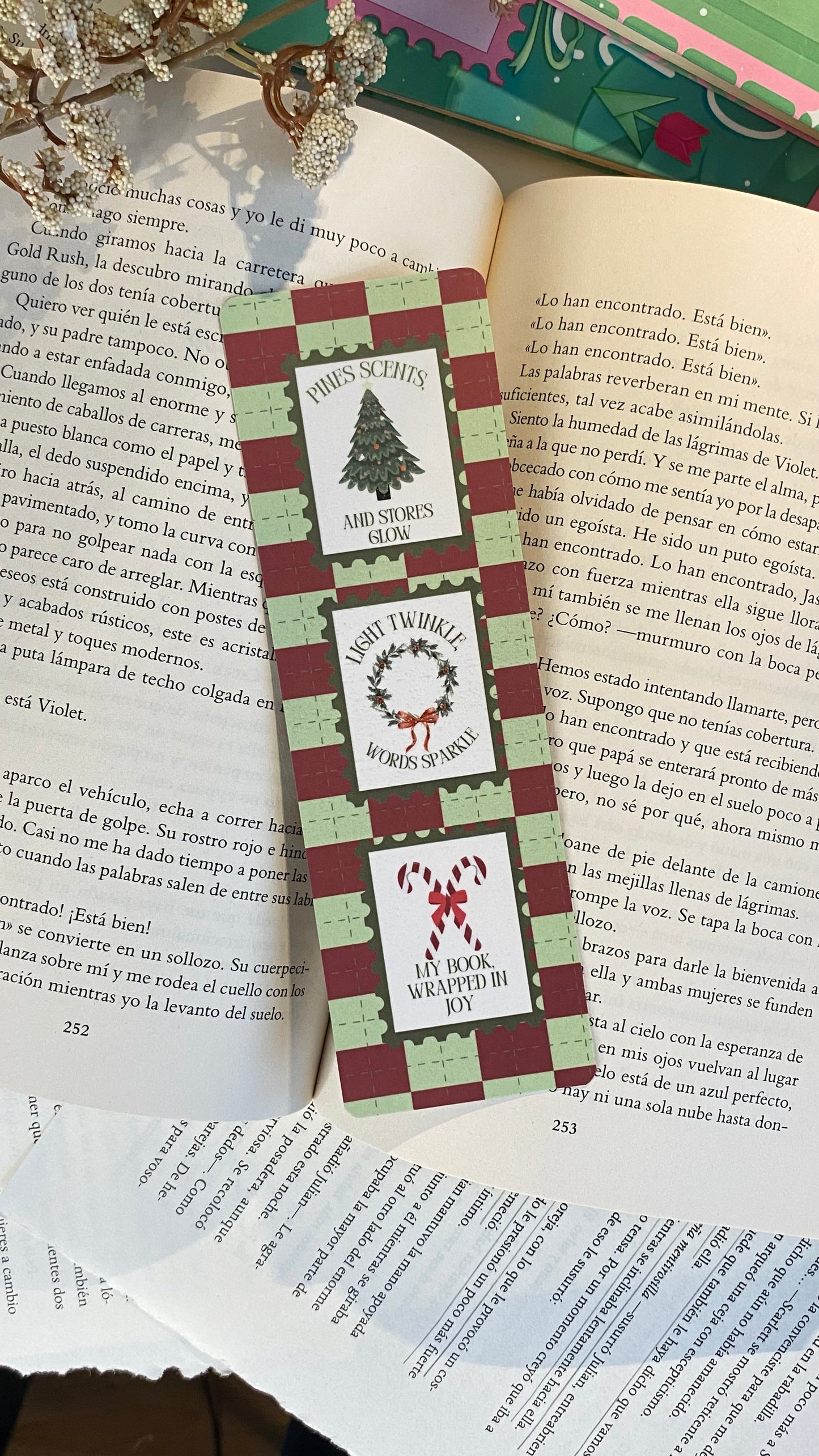 Stamp Christmas Bookmark