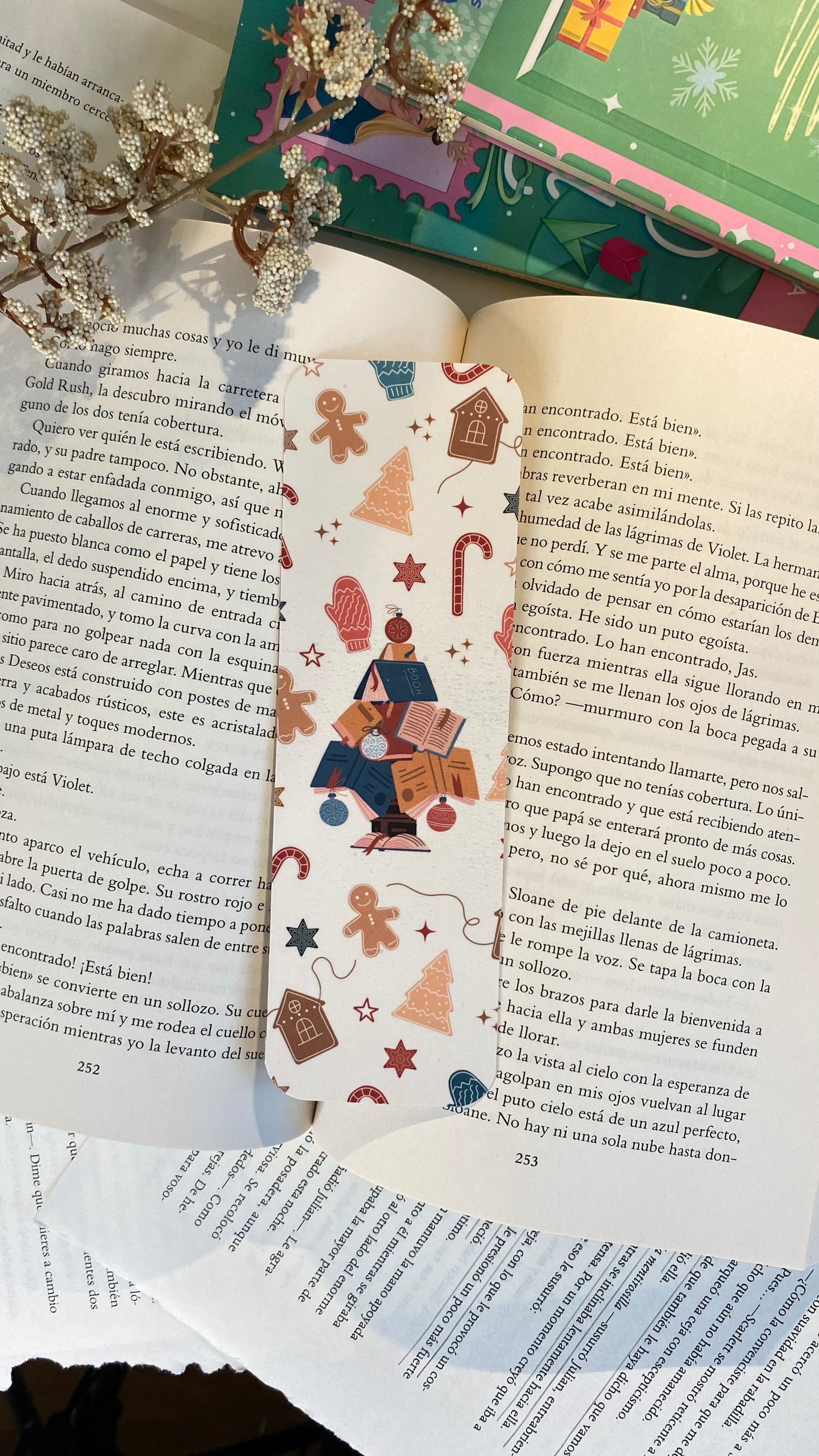 Christmas BookTree Bookmark