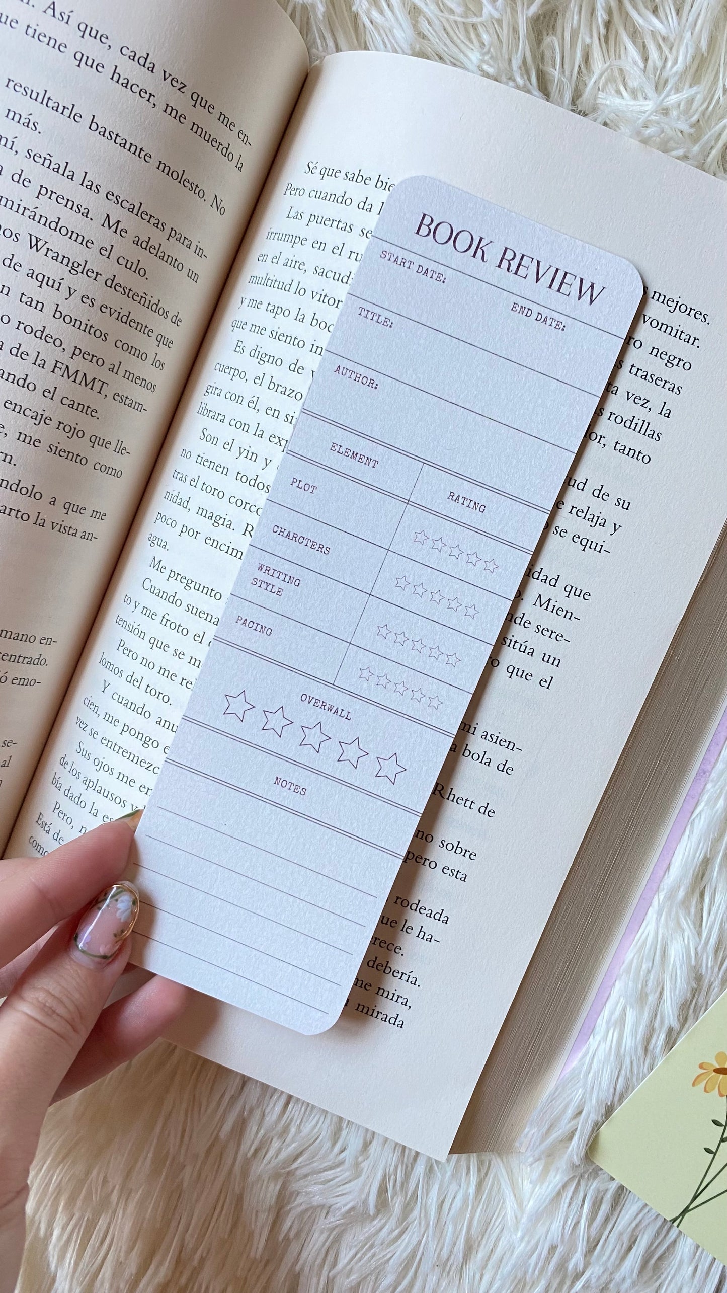 Book review bookmark