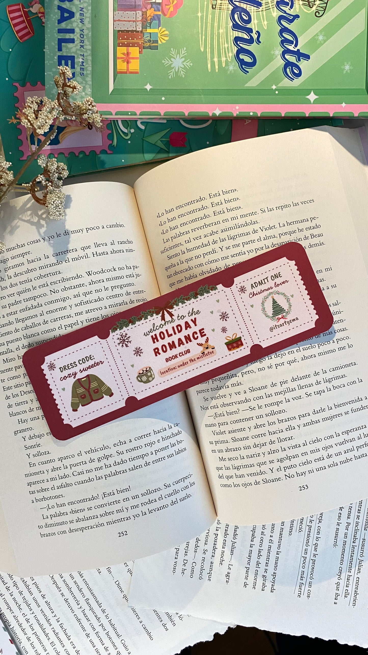 Holiday Romance Bookmark