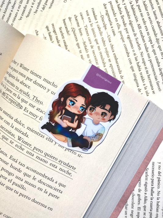 Logan y Leah Magnetic Bookmark