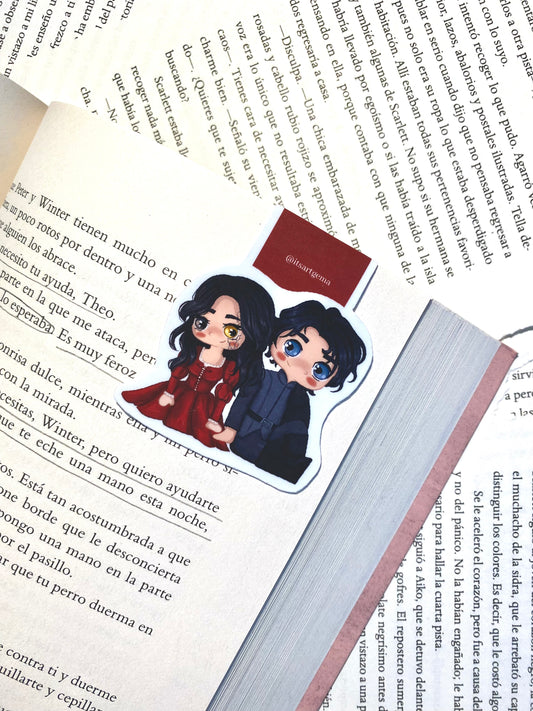 Elspeth Spindle y Ravyn Yew Magnetic Bookmark