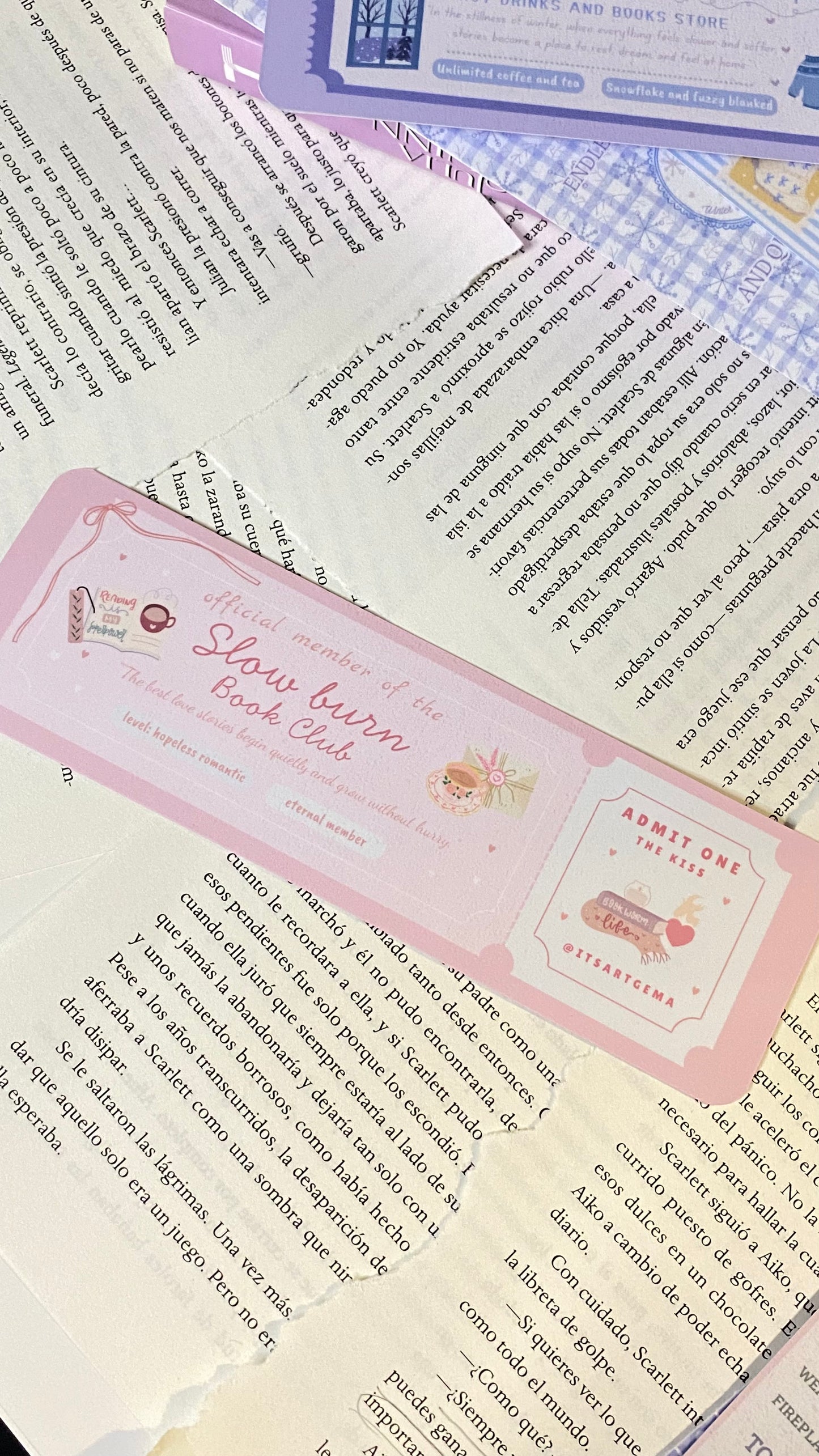 Slow Burn Book Club Bookmark