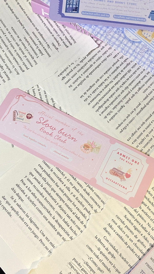 Slow Burn Book Club Bookmark