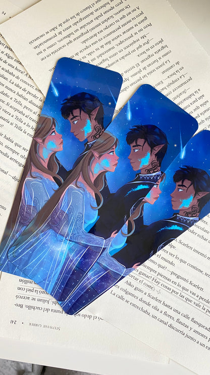 Feyre y Rhysand Bookmark Illustration
