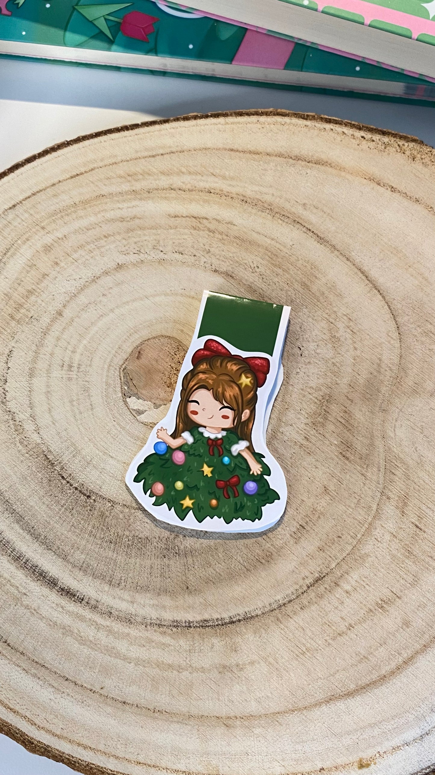 Christmas Tree Magnetic Bookmark