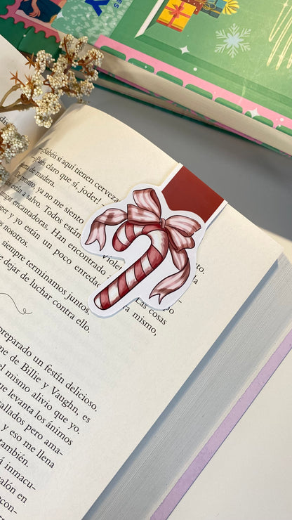 Candy Cane Magnetic Bookmark