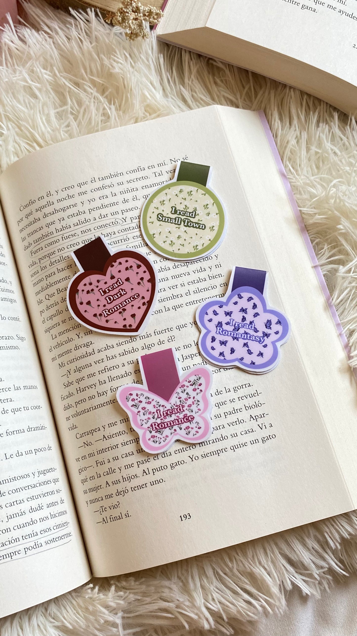 Bookmark magnetic trope book