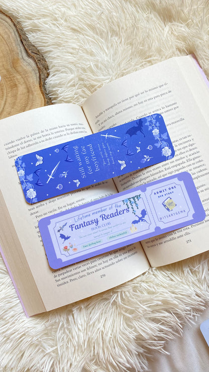 Trope Fantasy Reader Ticket Bookmark