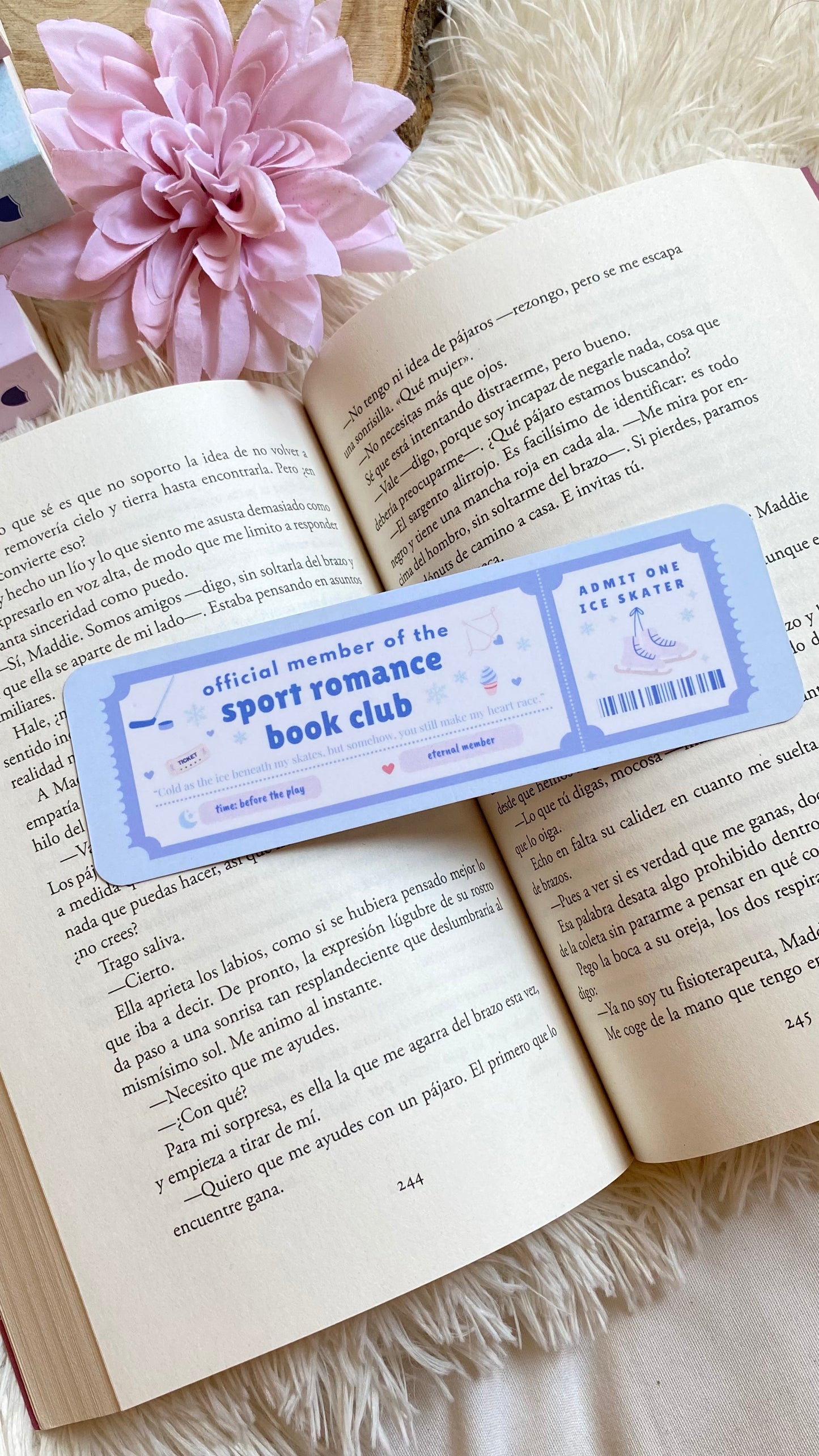 Sport Romance Bookmark Ticket