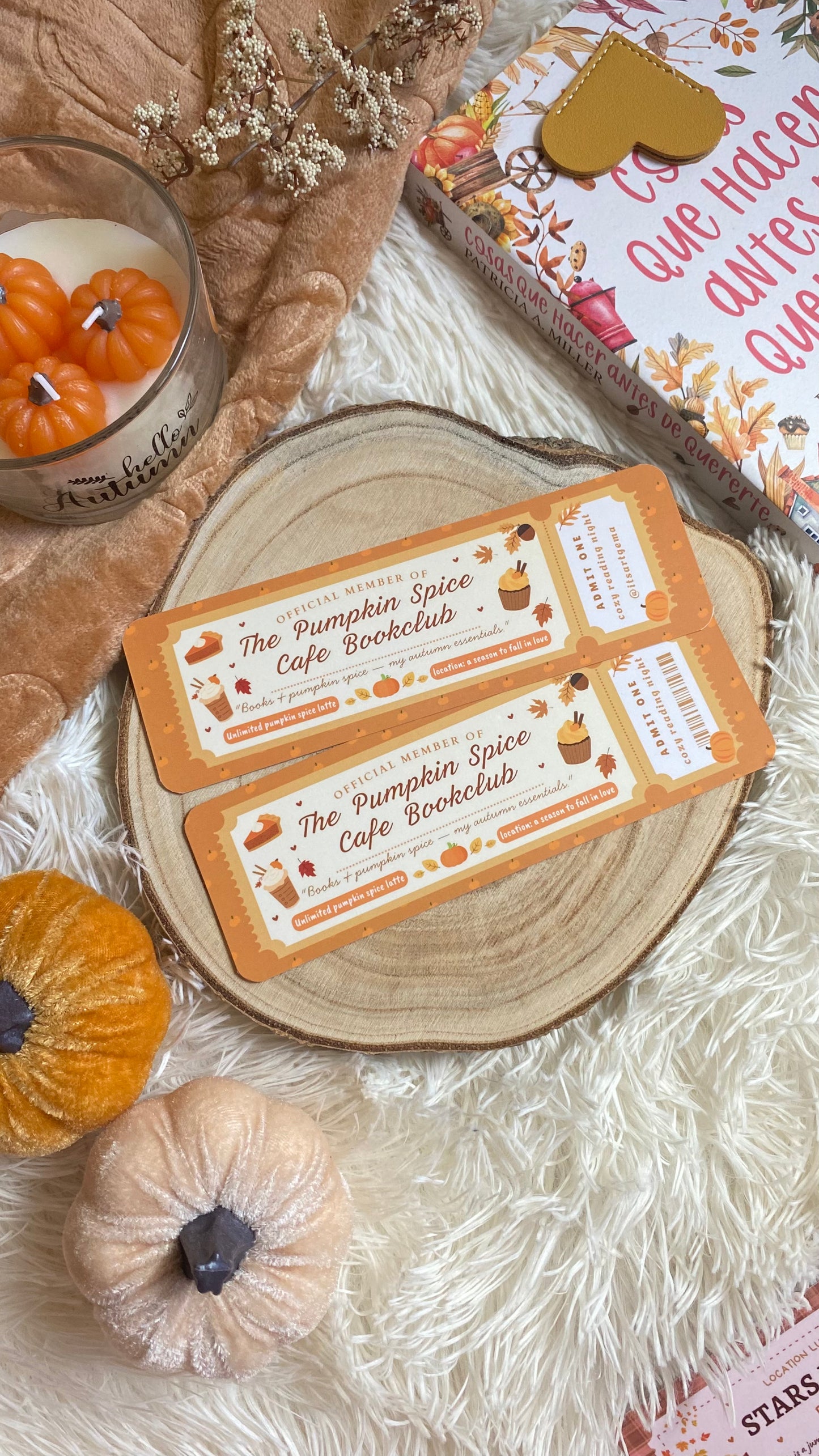 The Pumpkin Spice Ticket Bookmark
