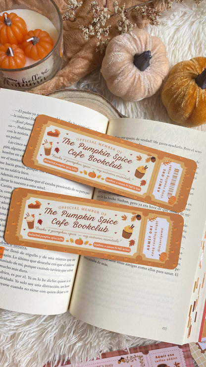The Pumpkin Spice Ticket Bookmark