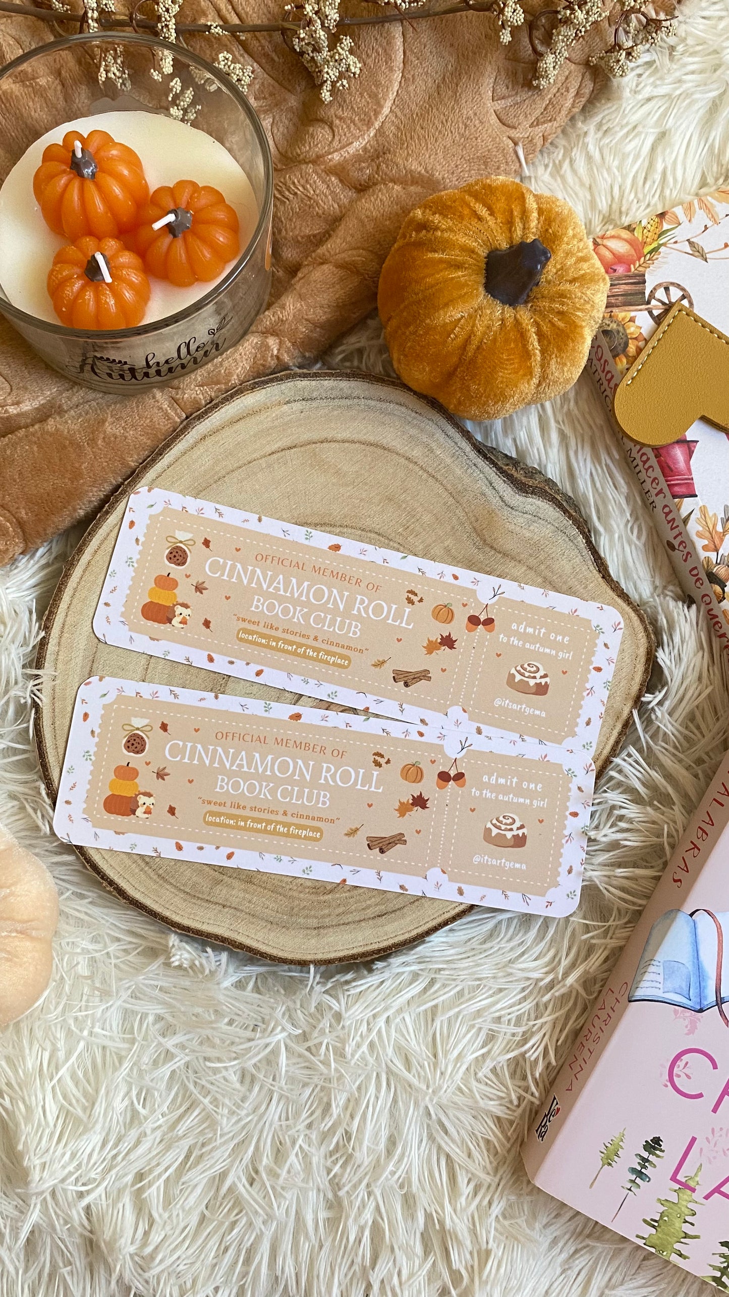Cinnamon Roll Ticket Bookmark