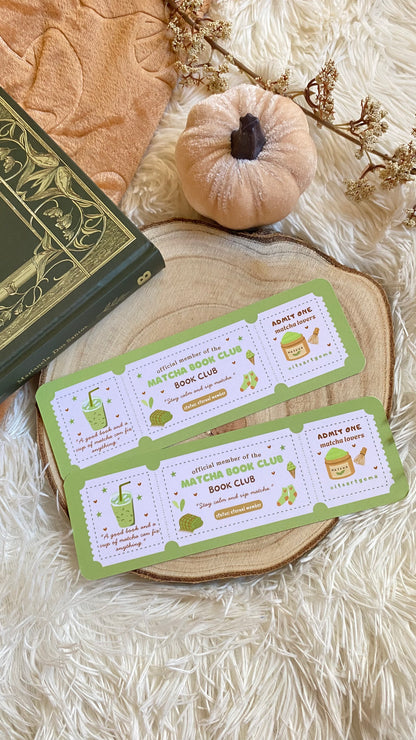 Matcha Ticket Bookmark