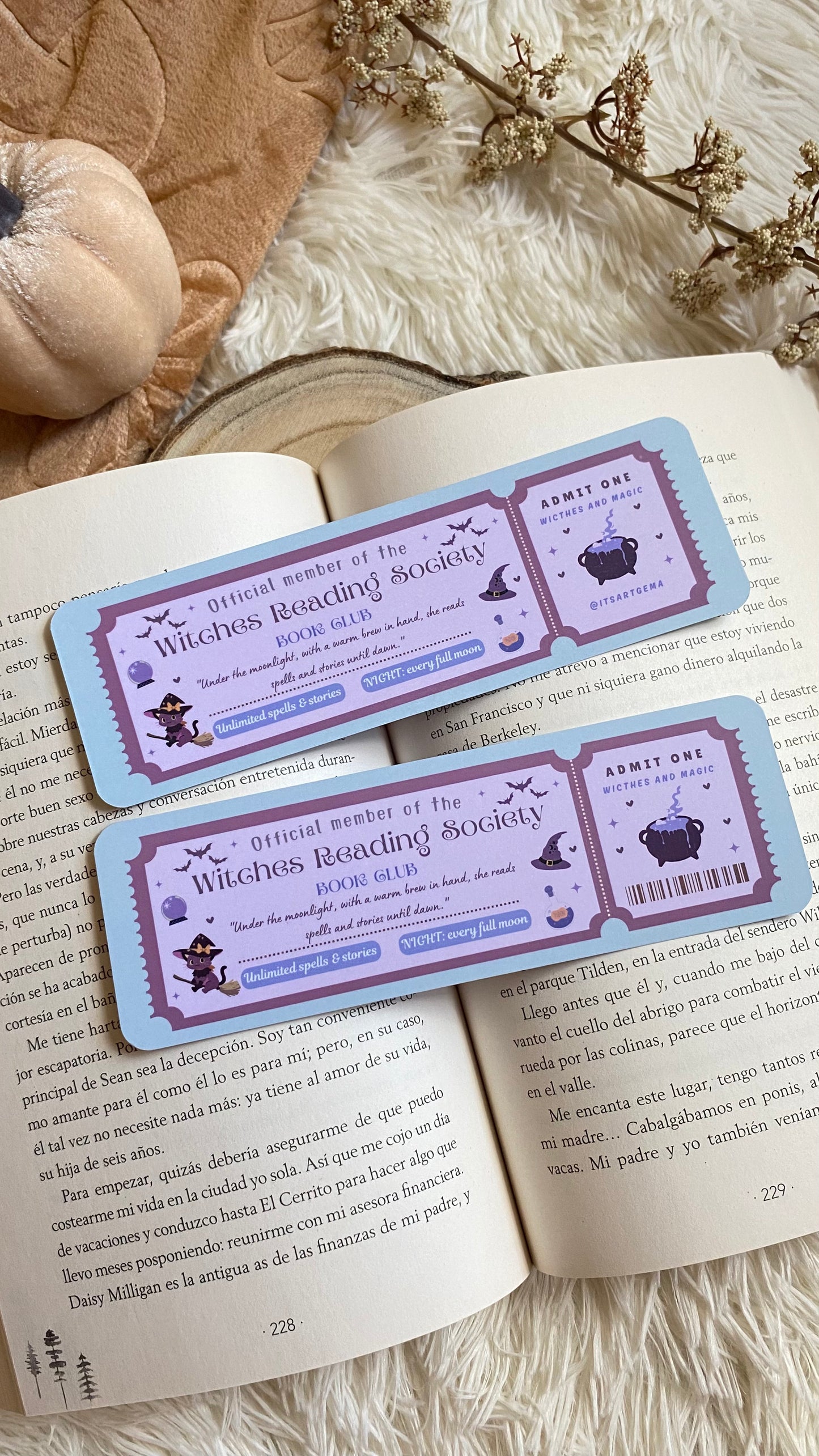 Witch Society Ticket Bookmark