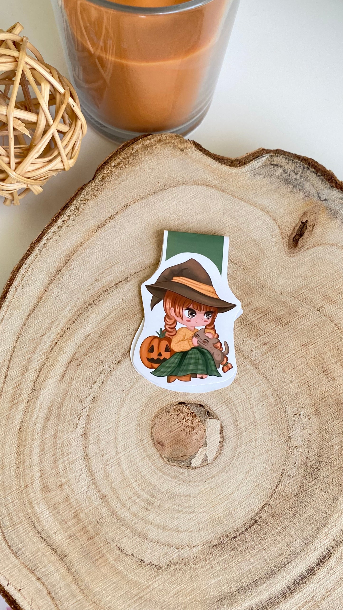 Witch with her cat Spooky