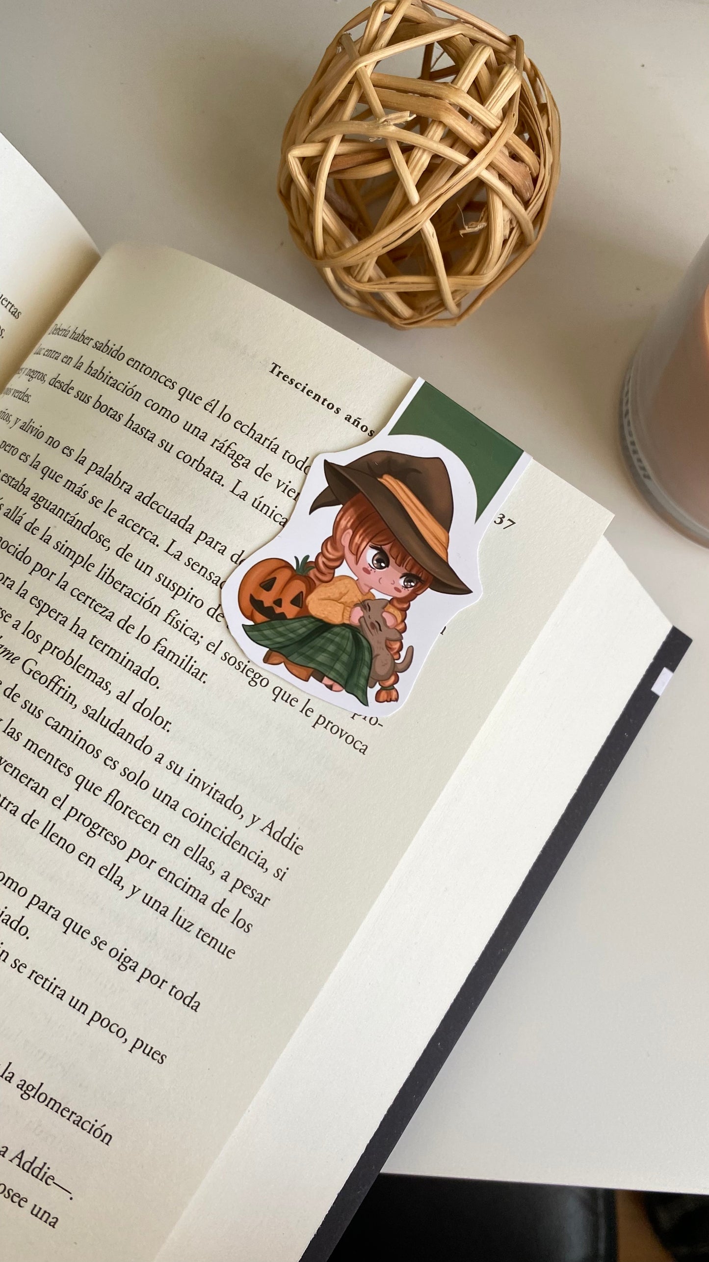 Witch with her cat Spooky