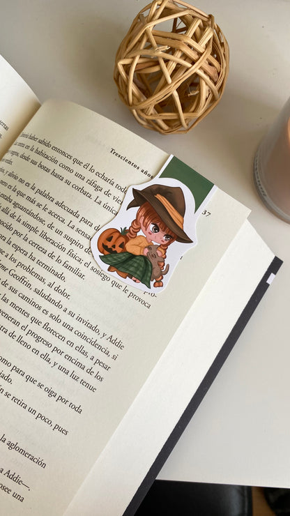 Witch with her cat Spooky