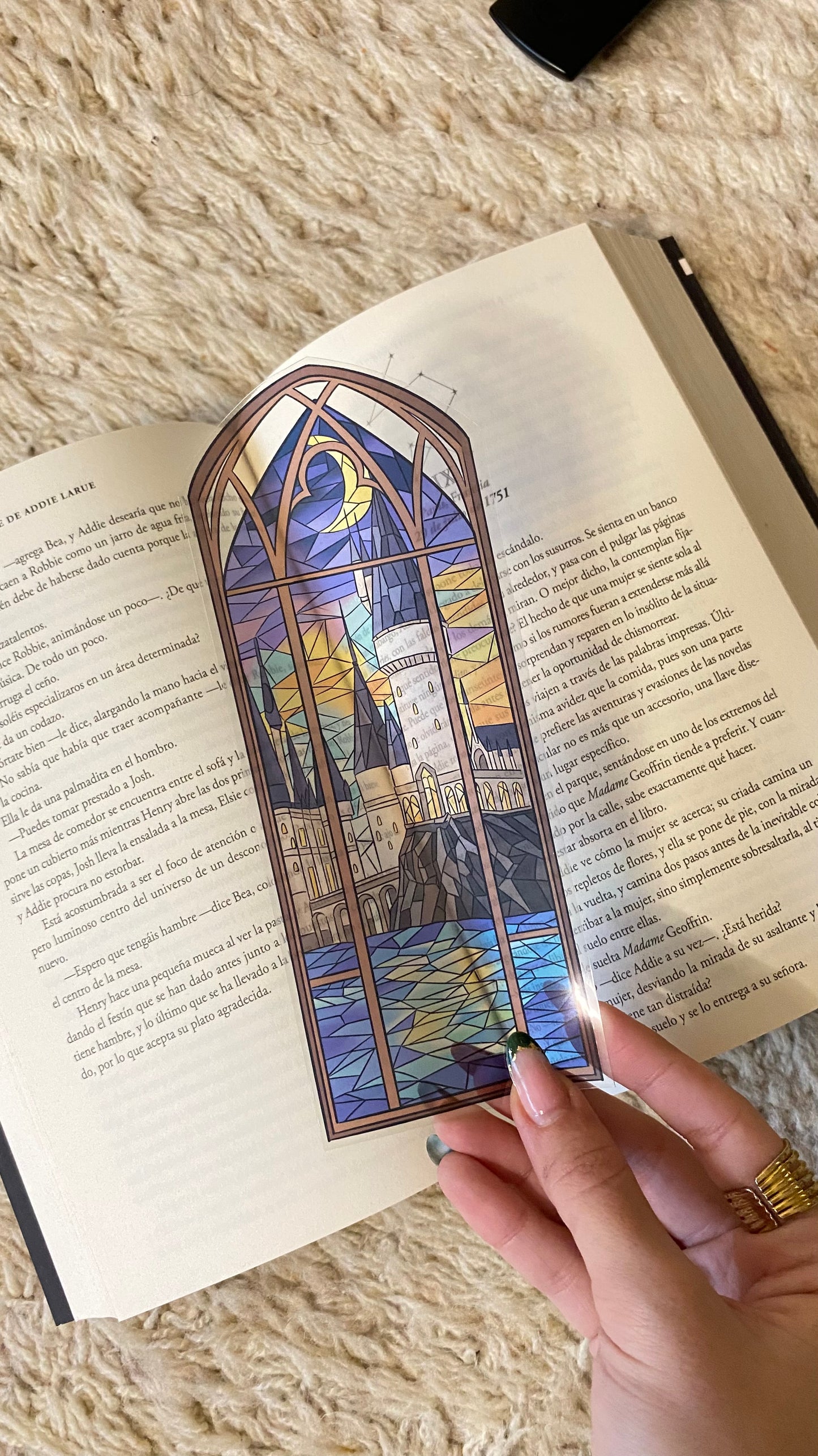 Hogwarts - Stained Bookmark