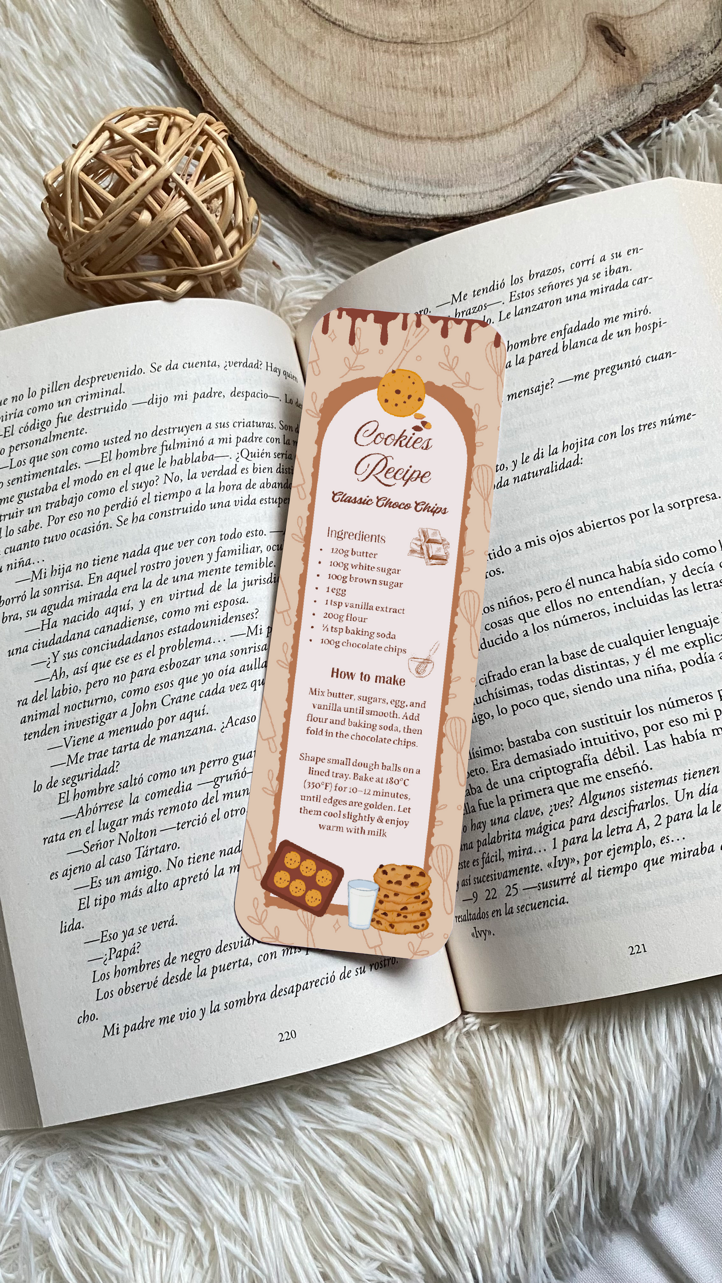 Recipe Autumn Bookmark