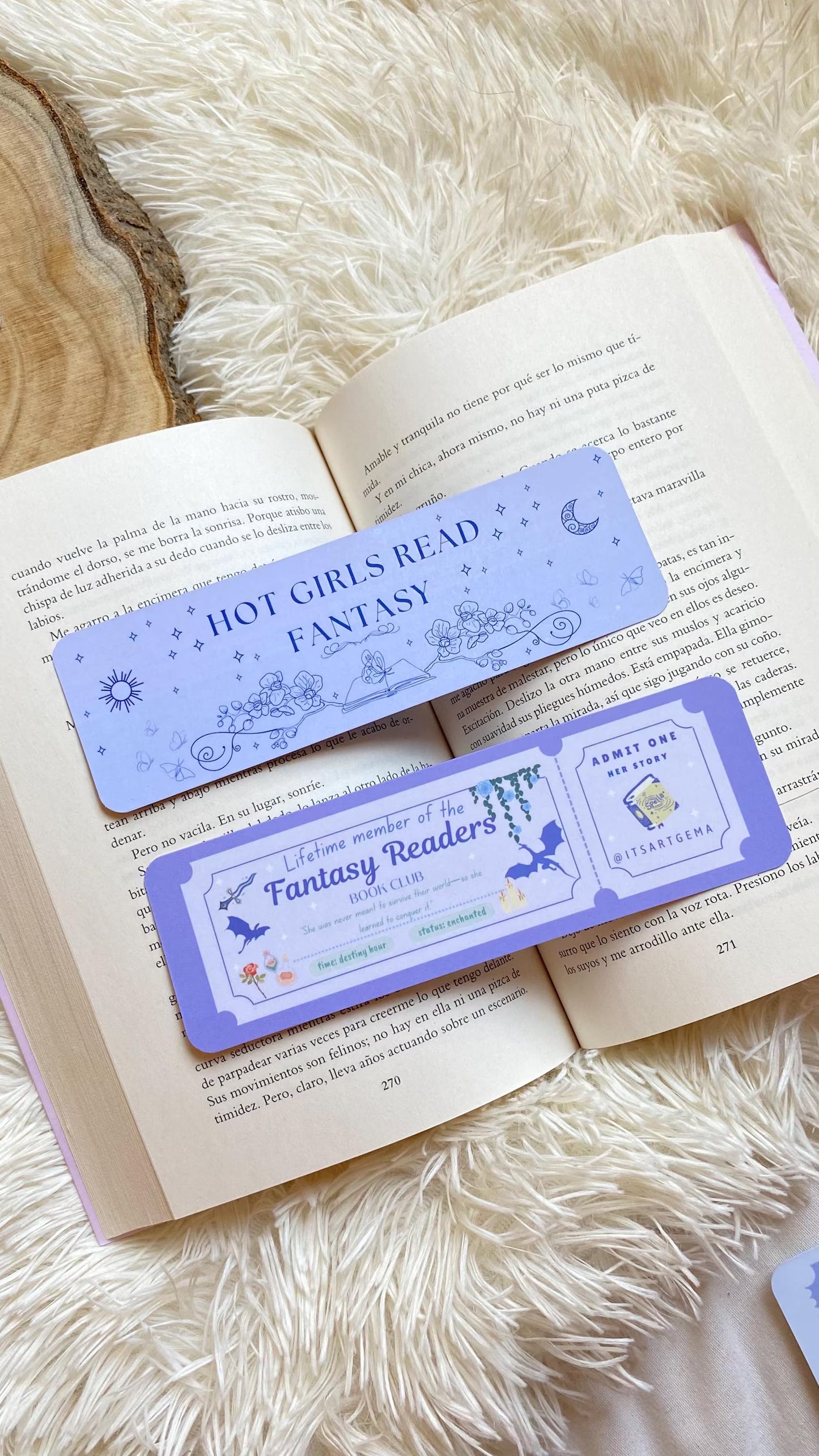 Trope Fantasy Reader Ticket Bookmark