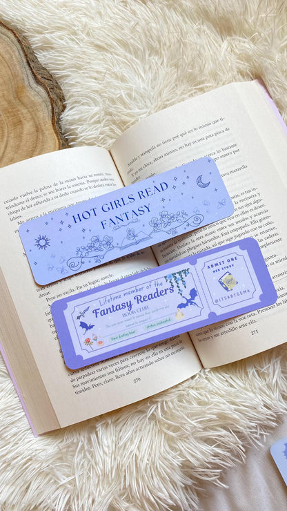 Trope Fantasy Reader Ticket Bookmark